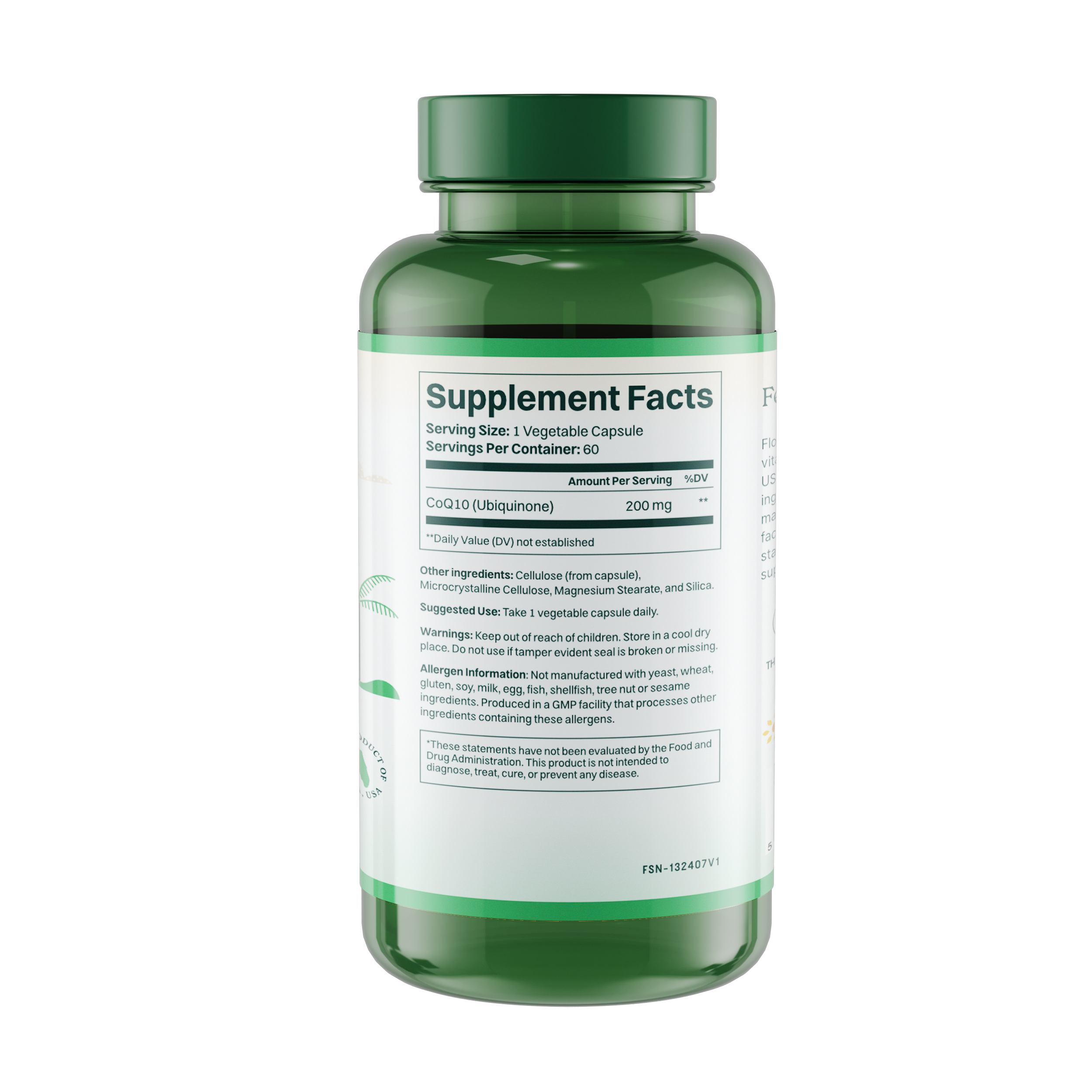 Premium CoQ10 - 60 Capsules (200mg) - £0.50 per capsule
