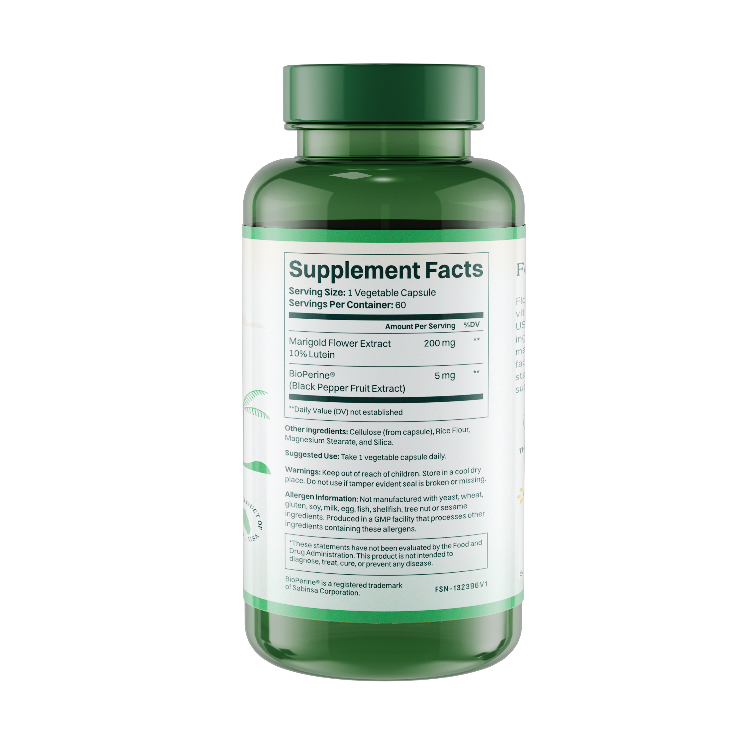 Lutein Complex - 60 Capsules (200mg) - £0.35 per capsule